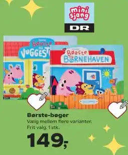 Kvickly mini sjang Børste-bøger tilbud