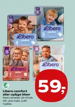 Kvickly Libero comfort eller up&go bleer tilbud