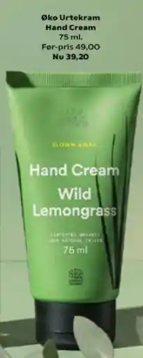 Kvickly Øko Urtekram Hand Cream Wild Lemongrass tilbud