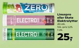 Kvickly Linuspro eller State Elektrolytter tilbud