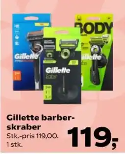 Kvickly Gillette barber-skraber tilbud