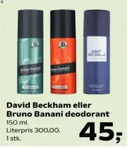 Kvickly David Beckham eller Bruno Banani deodorant tilbud