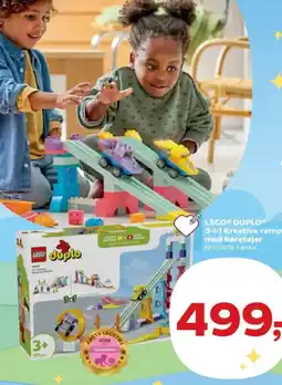 Kvickly lego duplo 3-i-1 kreative ramp med køretøjer tilbud