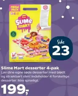 Kvickly Slime Mart desserter tilbud