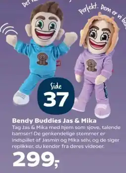 Kvickly Bendy Buddies Jas & Mika tilbud