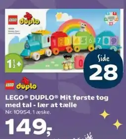 Kvickly lego duplo mit første tog med tal - lær at tælle tilbud