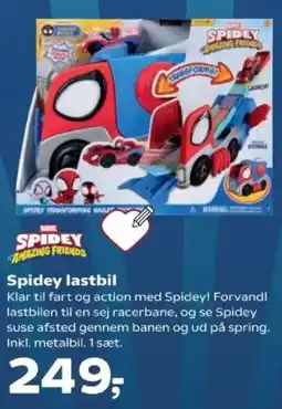 Kvickly Spidey lastbil tilbud