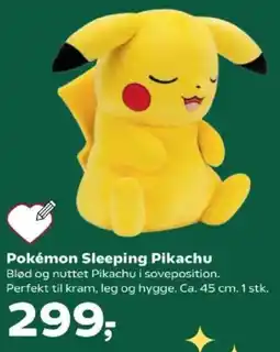 Kvickly Pokemon Sleeping Pikachu tilbud