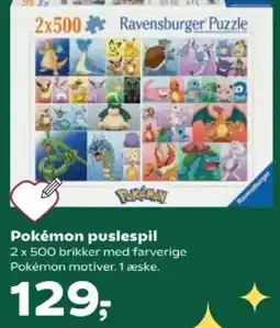 Kvickly Ravensburger Puzzle Pokémon puslespil tilbud