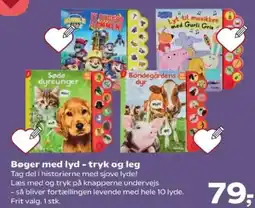 Kvickly Bøger med lyd - tryk og leg tilbud