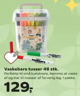 Kvickly Vaskebare tusser tilbud
