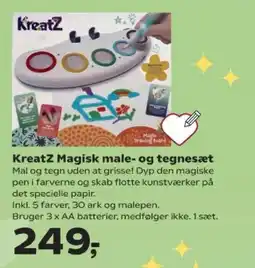 Kvickly Kreatz magisk male- og tegnesæt tilbud