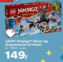 Kvickly LEGO Ninjago Zilvar og dragebæstet Grimtak tilbud