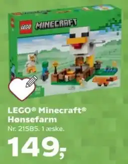 Kvickly LEGO Minecraft Hønsefarm tilbud