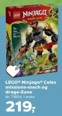 Kvickly LEGO Ninjago Coles missions-mech og drage-Zane tilbud