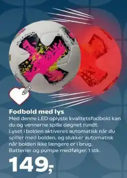 Kvickly Fodbold med lys tilbud