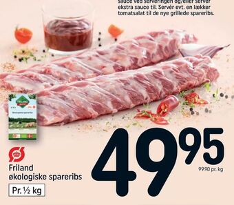 REMA 1000 Friland økologiske spareribs tilbud