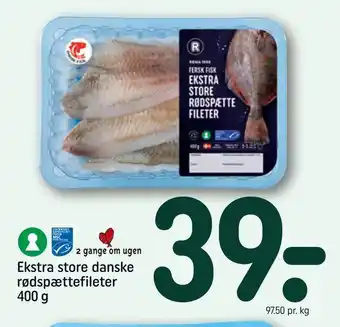 Ekstra store danske rødspættefileter