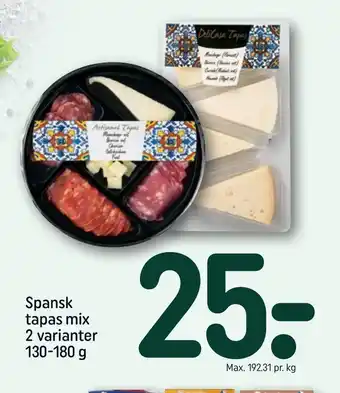 REMA 1000 Spansk tapas mix 2 varianter tilbud