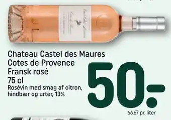 Chateau Castel des Maures Cotes de Provence Fransk rosé