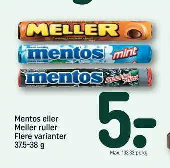 REMA 1000 Mentos eller Meller ruller tilbud