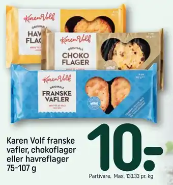 Karen Volf franske vafler, chokoflager eller havreflager