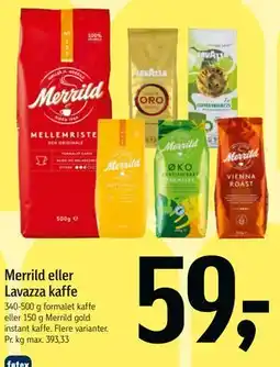 Føtex Merrild eller Lavazza kaffe tilbud