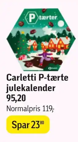 Føtex Carletti P-tærte julekalender tilbud