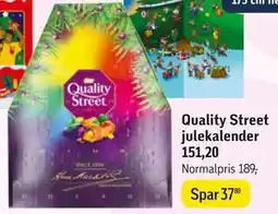 Føtex Quality Street julekalender tilbud