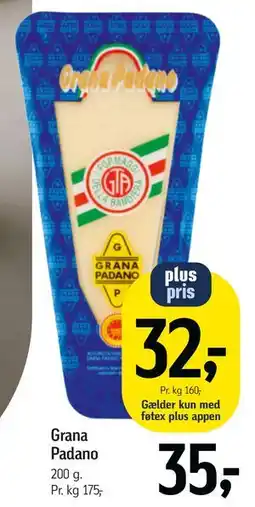 Føtex Grana Padano tilbud