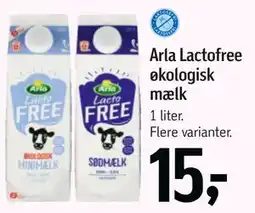 Føtex Arla Lactofree økologisk mælk tilbud