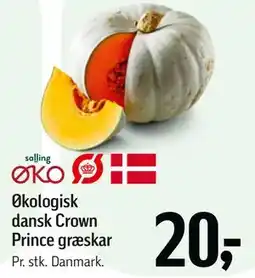 Føtex Økologisk dansk Crown Prince græskar tilbud