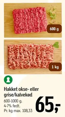 Føtex Hakket okse- eller grise/kalvekød tilbud