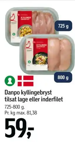 Føtex Danpo kyllingebryst tilsat lage eller inderfilet tilbud