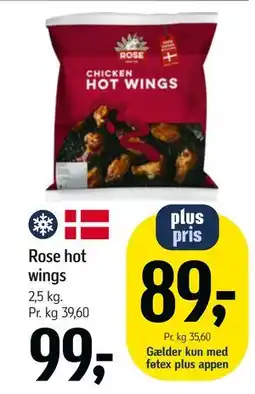 Føtex Rose hot wings tilbud