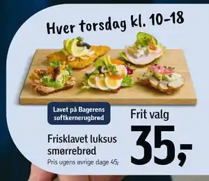 Føtex Frisklavet luksus smørrebrød tilbud