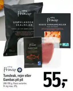 Føtex Tunsteak, rejer eller Gambas pil pil tilbud