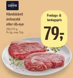 Føtex Håndskåret entrecoté eller rib-eye tilbud