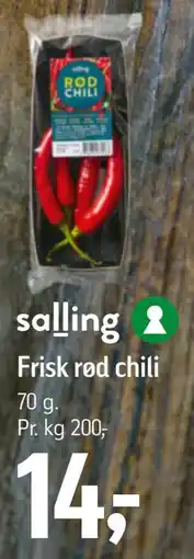 Føtex salling Frisk rød chili tilbud