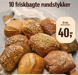 Føtex 10 friskbagte rundstykker tilbud