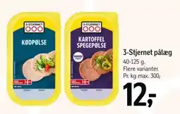 Føtex 3-Stjernet pålæg tilbud