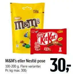 Føtex M&M’s eller Nestlé pose tilbud