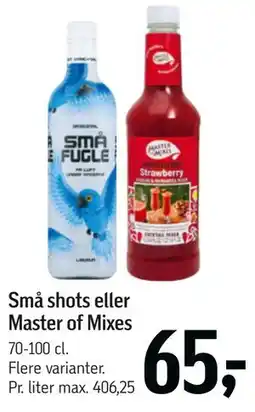 Føtex Små shots eller Master of Mixes tilbud