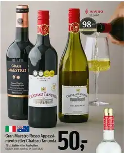 Føtex Gran Maestro Rosso Appassimento eller Chateau Tanunda tilbud