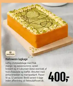 Føtex Halloween lagkage tilbud