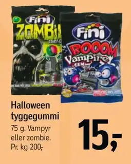 Føtex Halloween tyggegummi tilbud