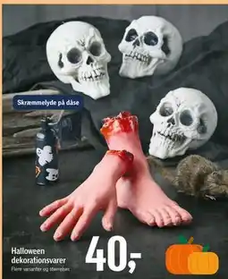 Føtex Halloween dekorationsvarer tilbud
