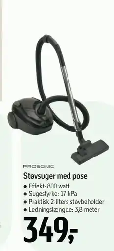 Føtex PROSONIC Støvsuger med pose tilbud