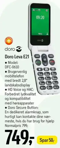 Føtex Doro Leva E21 tilbud