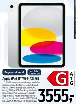 Føtex Apple iPad 11” Wi-Fi 128 GB tilbud